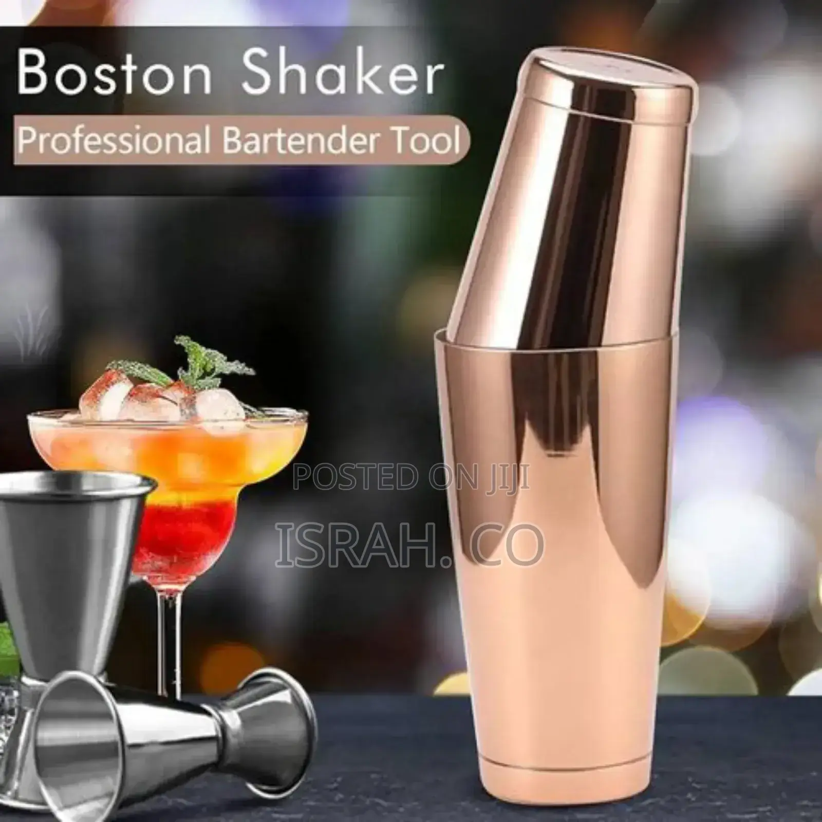 Anti-Rust Stainless Steel Boston Cocktail Shaker Mixer