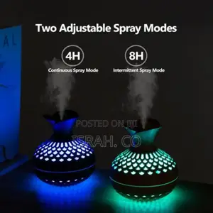 Humidifier With 7 Colours, Led Night Light Auto Shut-Off,