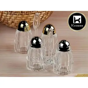 Acrylic Salt and Pepper Shakers Set With Tray