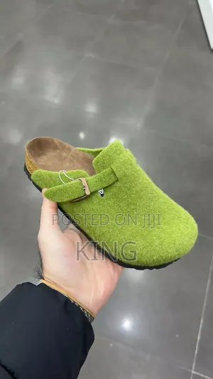 Lemon Green Suede Clog. Birkenstock