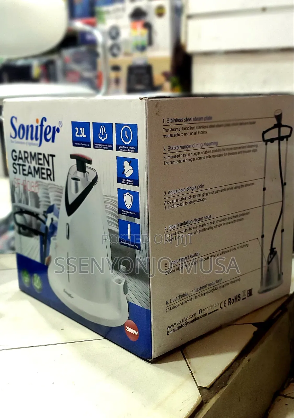Sonifer Garment Steamer 2.3l Se-9086