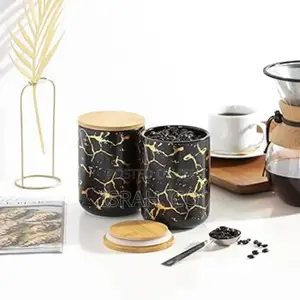 3 Piece Coffee Canister Sealed Jar Storage Container Cans