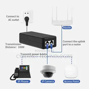 Passive Poe Injector Poe Ethernet 48 Volts