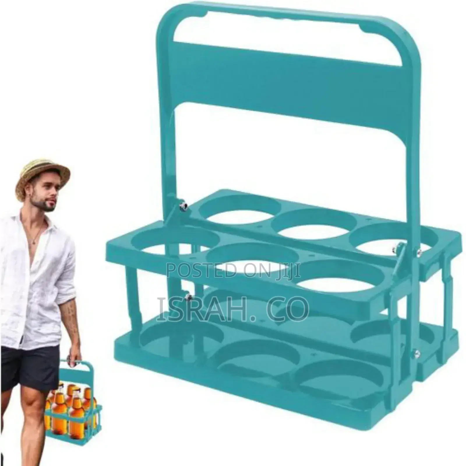 Display Cup Holder Rack With Handle for Milk,