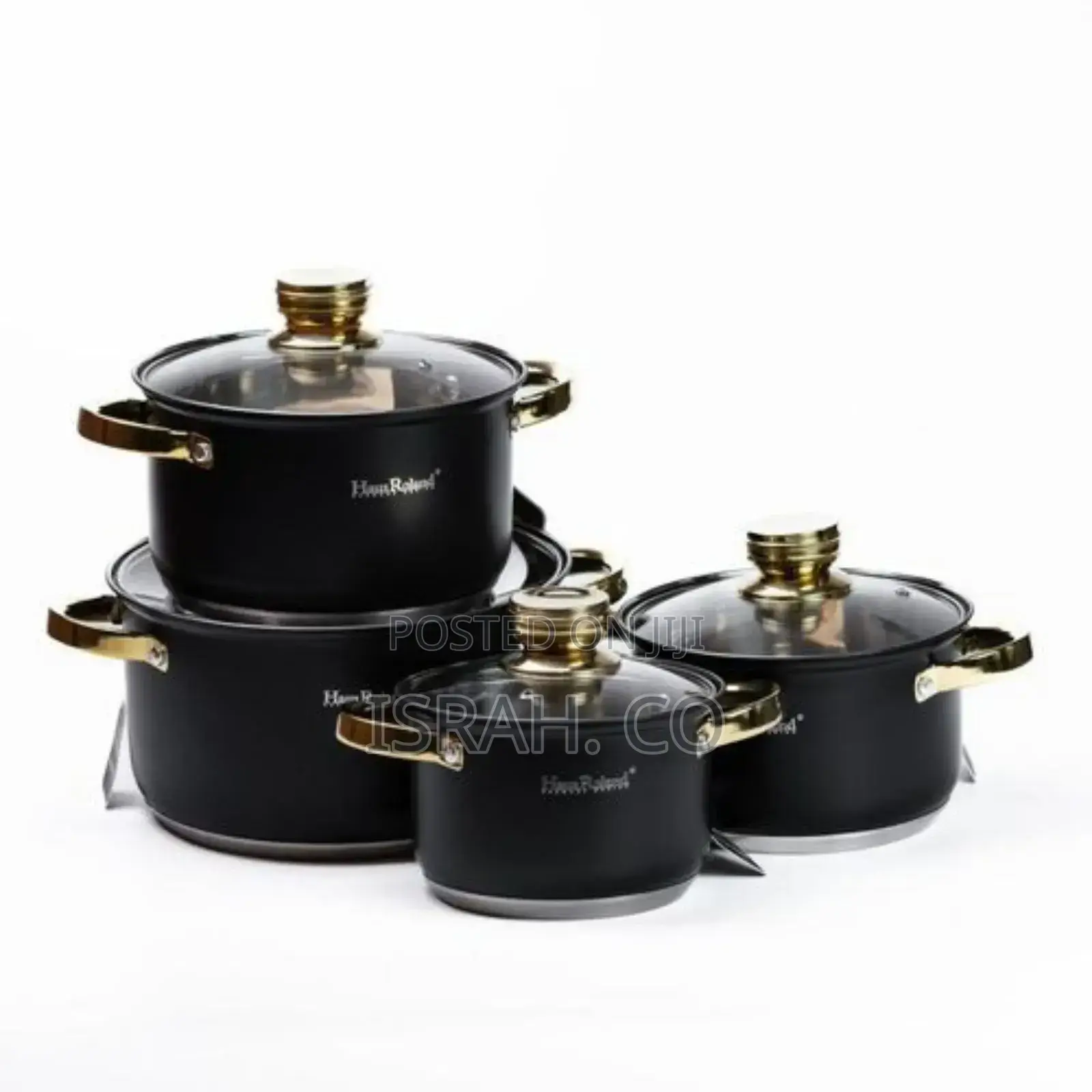 8 Pc Non-Stick Saucepans Cookware Dishes Pots Cooking Pans