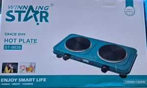 Double Solid Winning Star Hotplates With 1 Year Warranty.