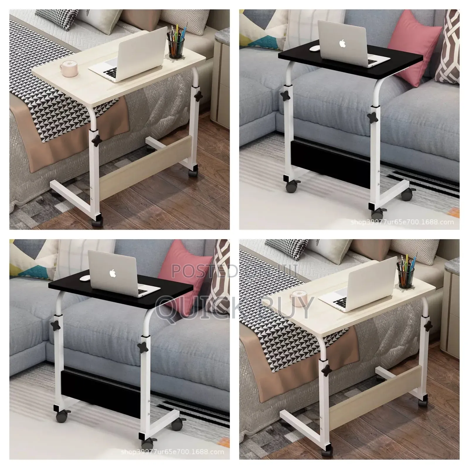 Unique Overbed Rectangular Laptop Adjustable Table