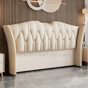 5x6ft Dressed Bed in Cream Leather Call Us On