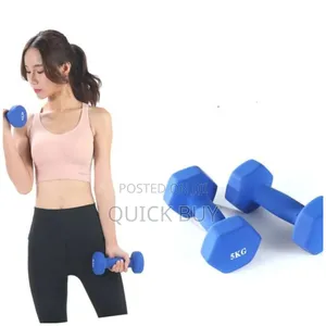 Comfortable 5kg Pair of Dumbells