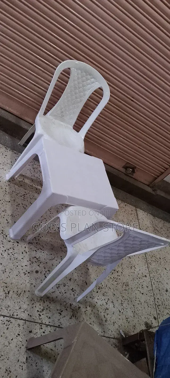 Plastic Chairs and Table Sets (White)