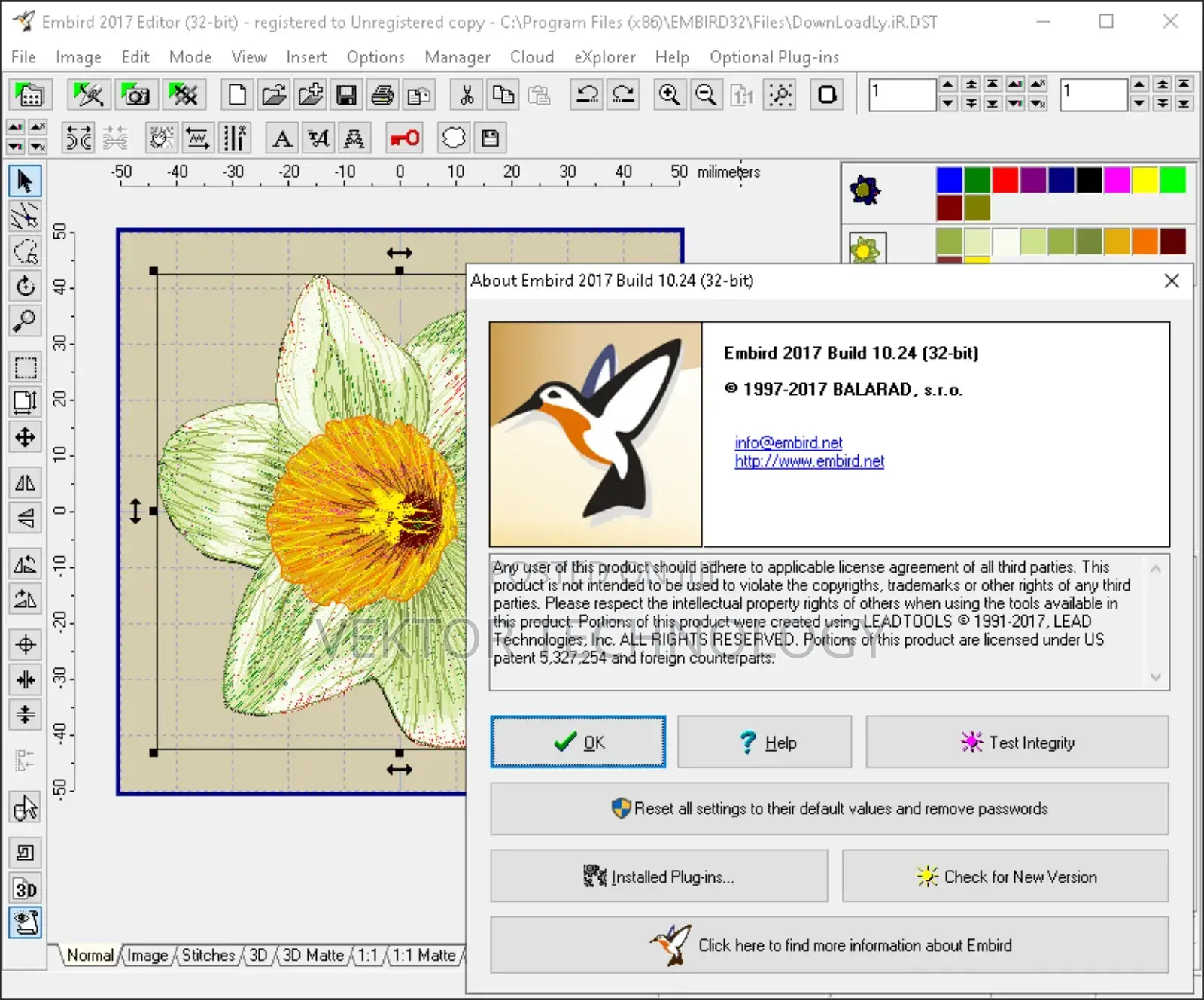 Embird Embroidery Studio Digitizing Software