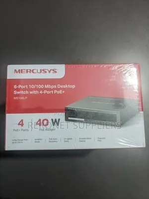 Mercursys 6port 10/100mbpd Poe Switch