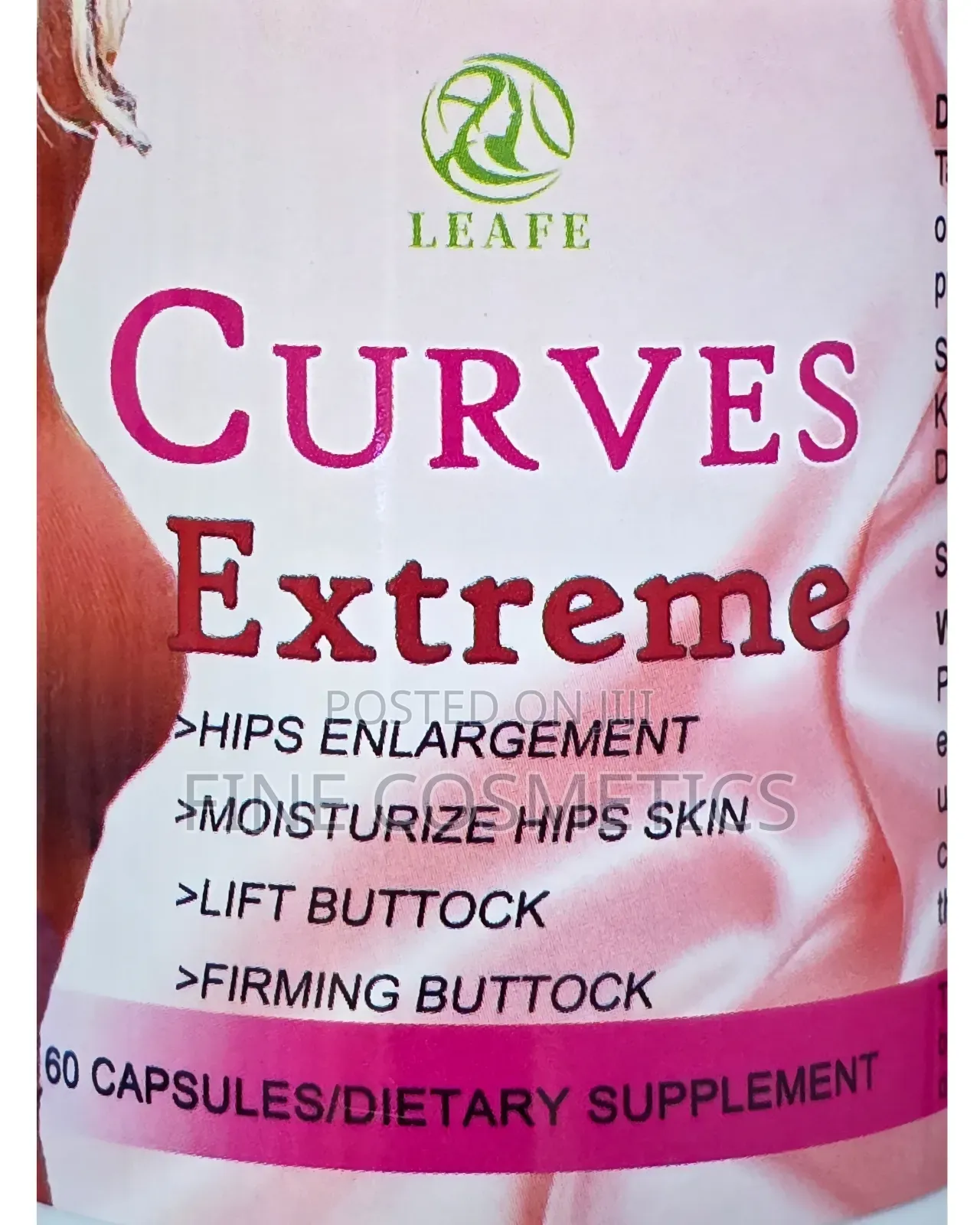 Curves Extreme Buttocks and Hips Enlargement 60capsules Pill