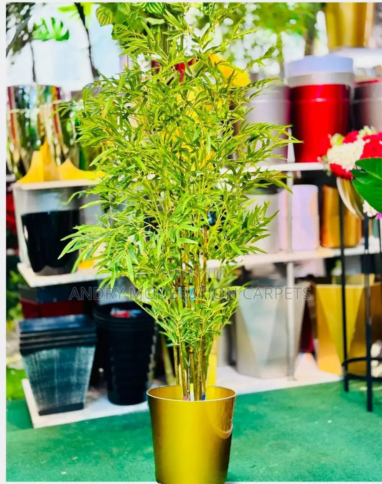Plam Artificial Plant and Flowers