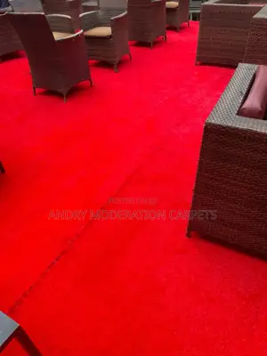Turkish Synthetic Red Grass Carpet