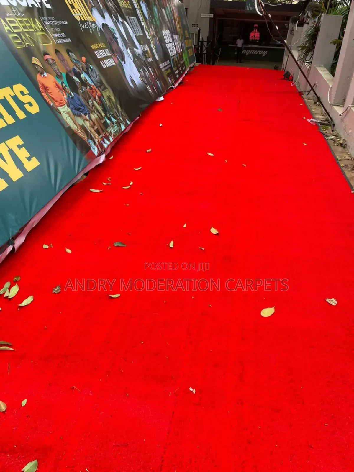 Turkish Synthetic Red Grass Carpet