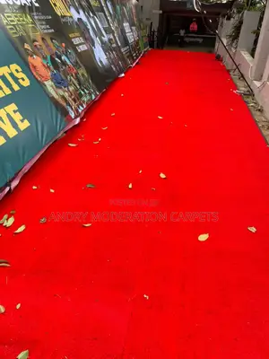 Turkish Synthetic Red Grass Carpet