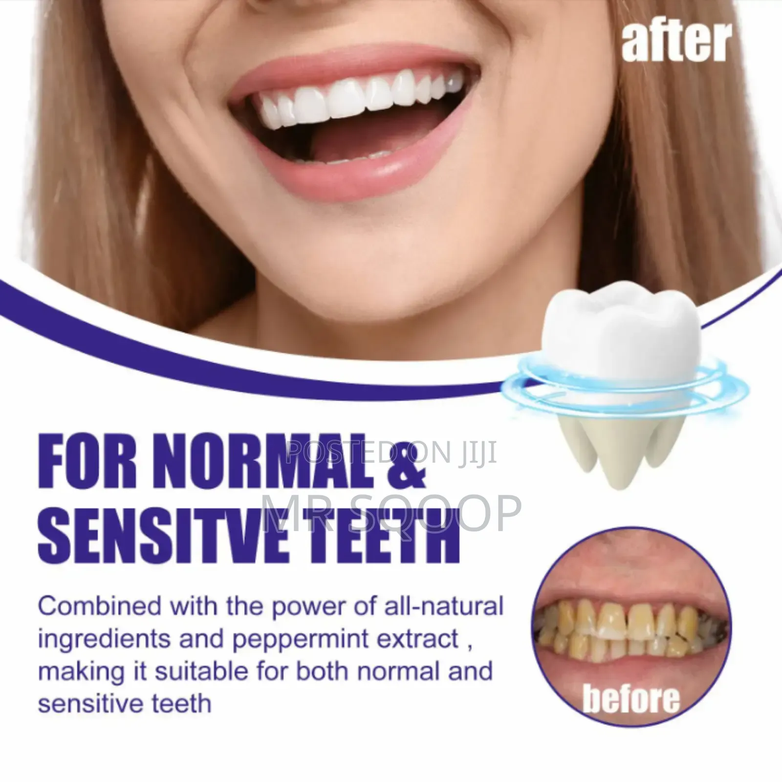 2pcs Eelhoe Herbal Mint Dental Teeth Whitening Powder