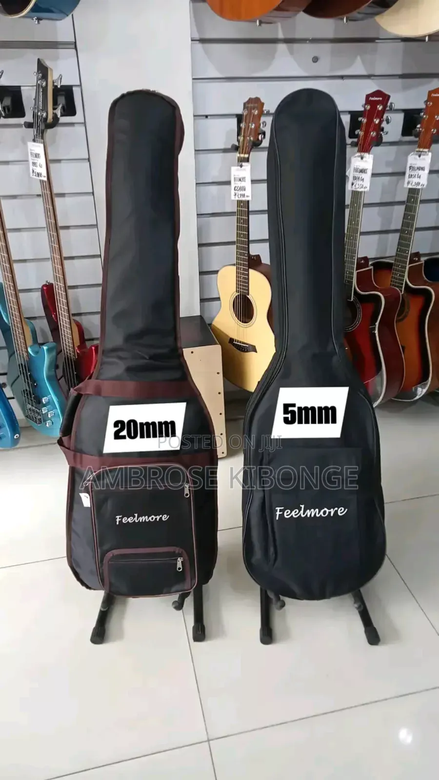 Strong Quality Padded Sponge Portable Guitar Bags All Sizes