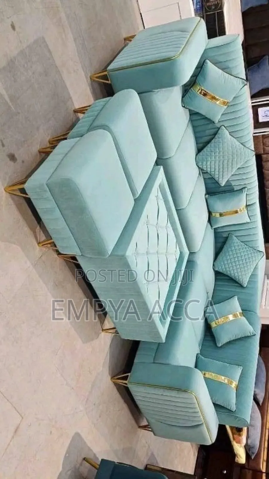 LNZ Sofa Blue Light Sofa