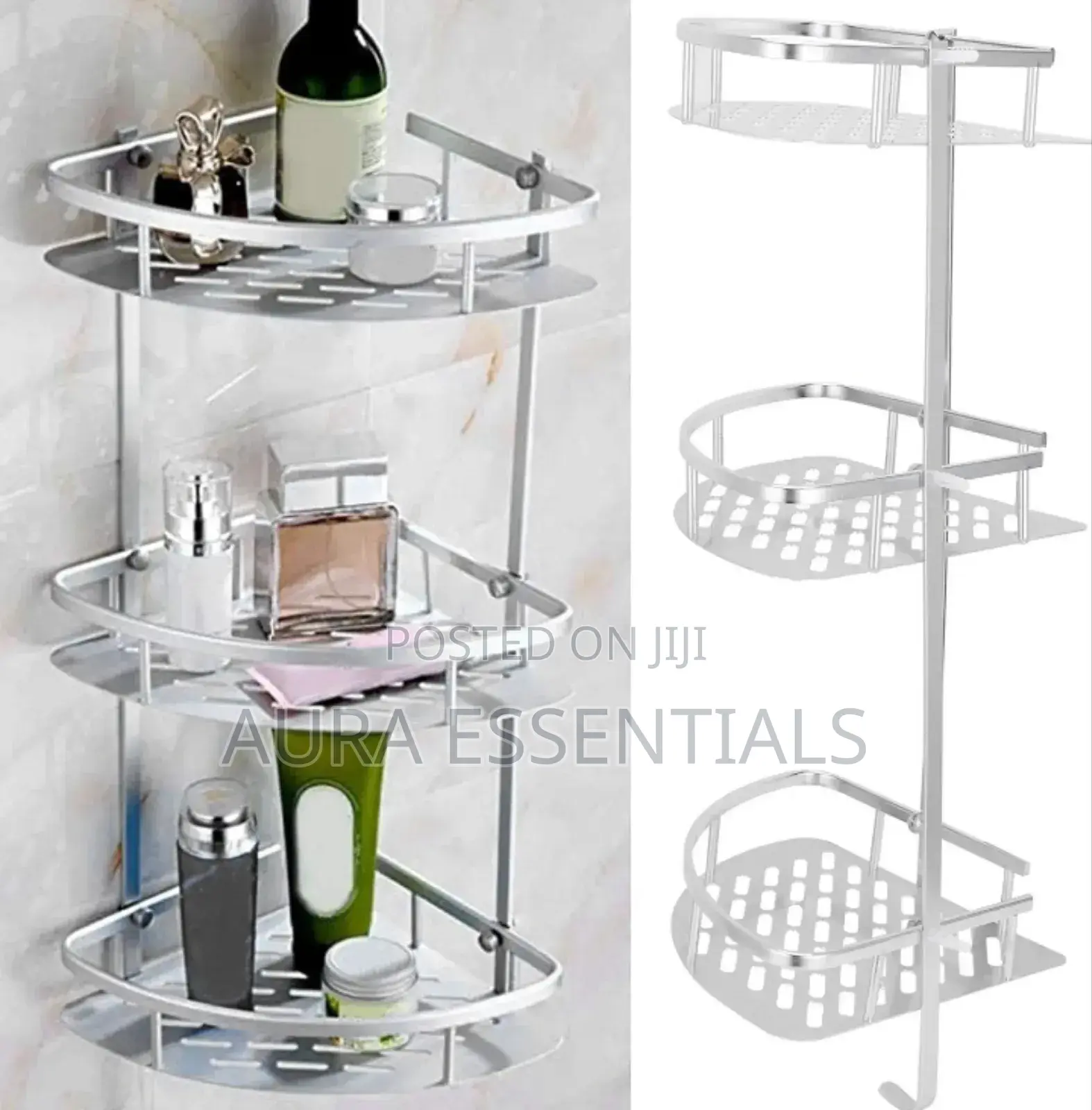 Shower Rack Space Aluminum Bathroom Shelf