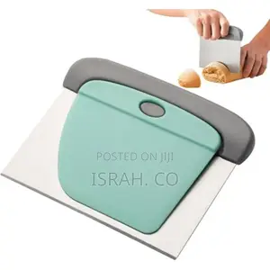 2 Piece Stainless Plastic Flour Cutter Sausage Scraper Dough