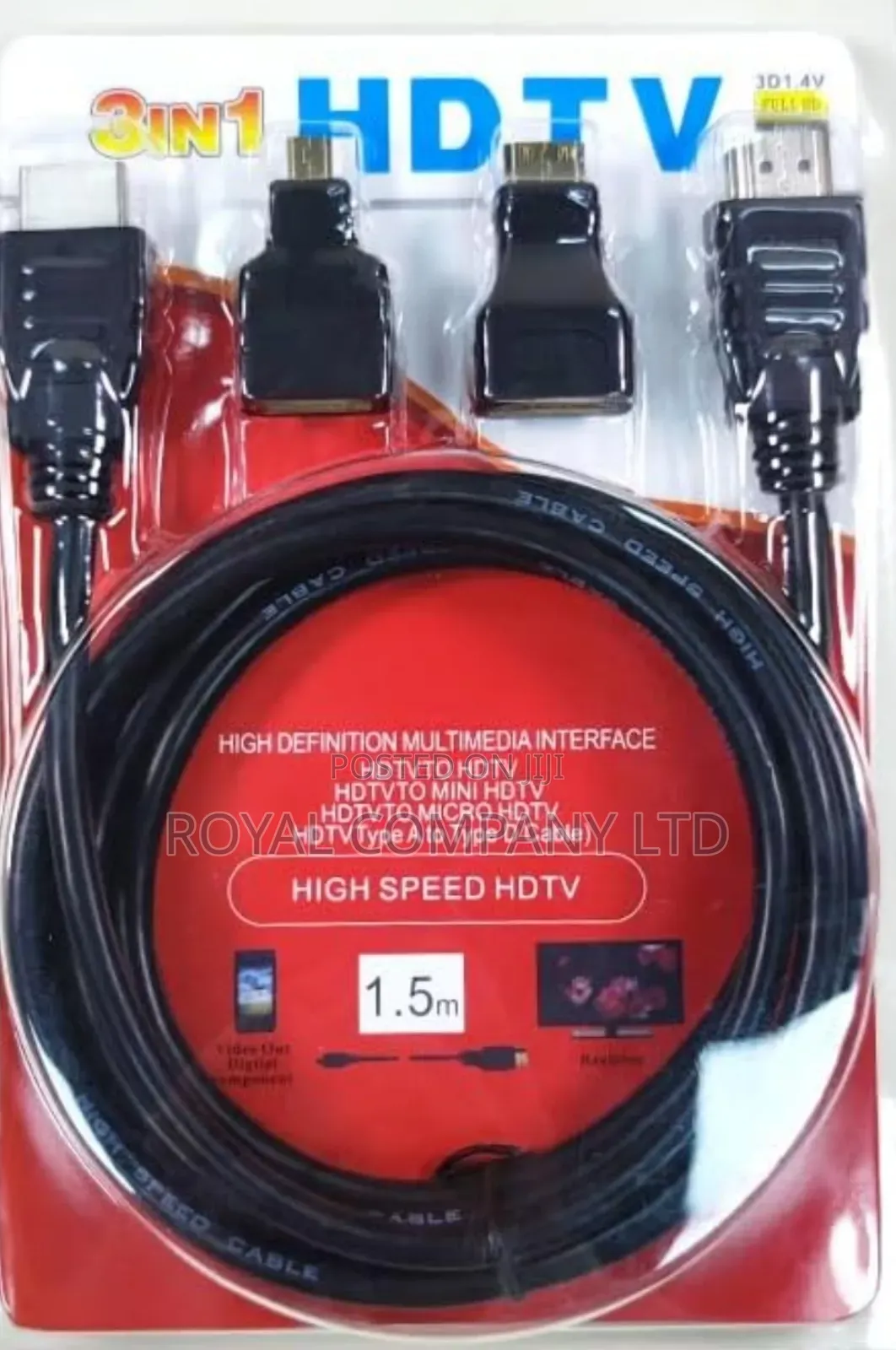 3in1 Hdmi Cable/High Speed Cable