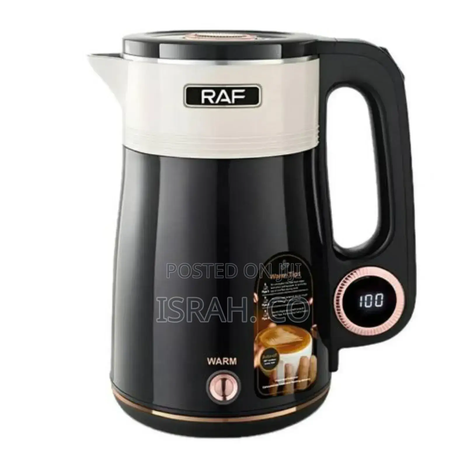 Raf 2.5l Double Layer Cordless Electric Kettle