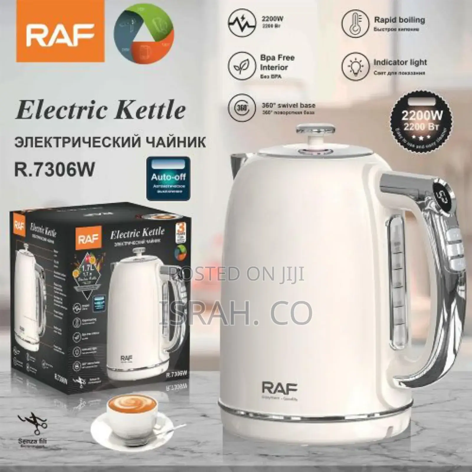 Electric Kettle for Boiling Water and Tea- Multicolor