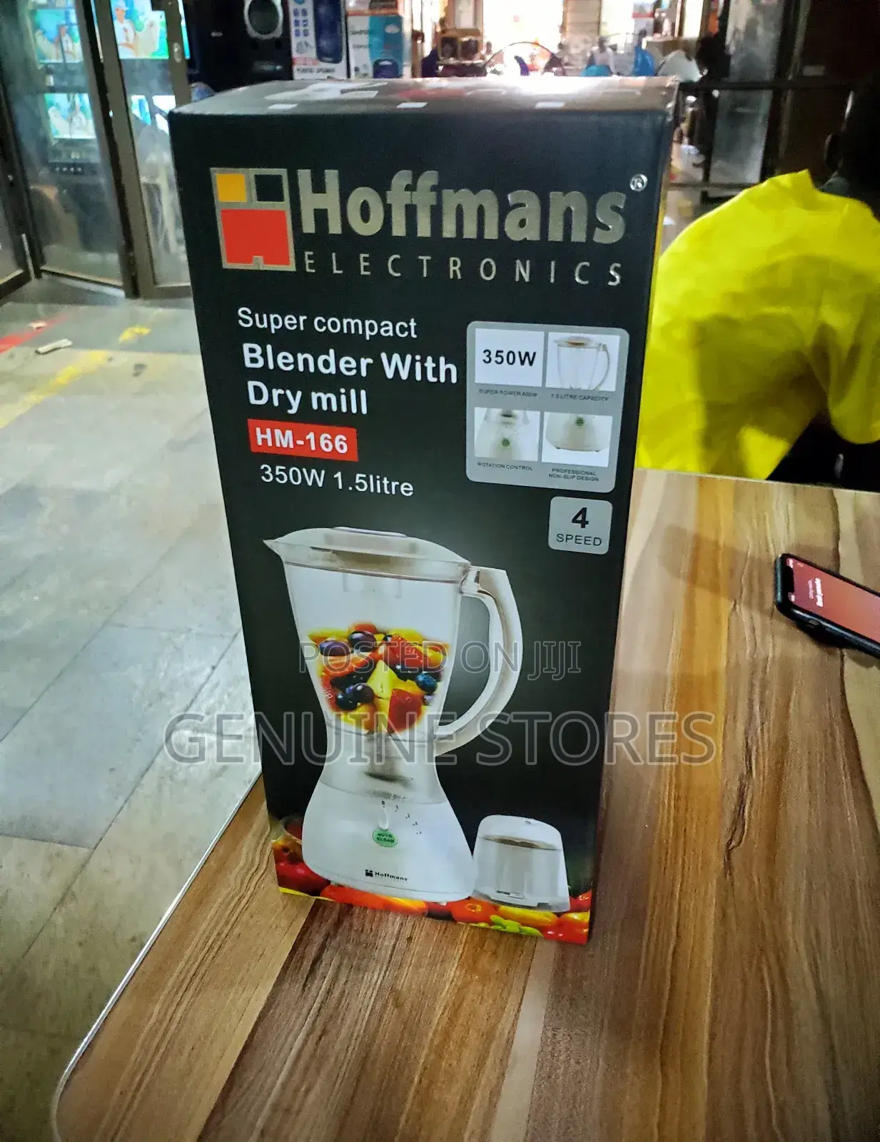 Hoffmans Blender of 1.5litres With a Dry Mill