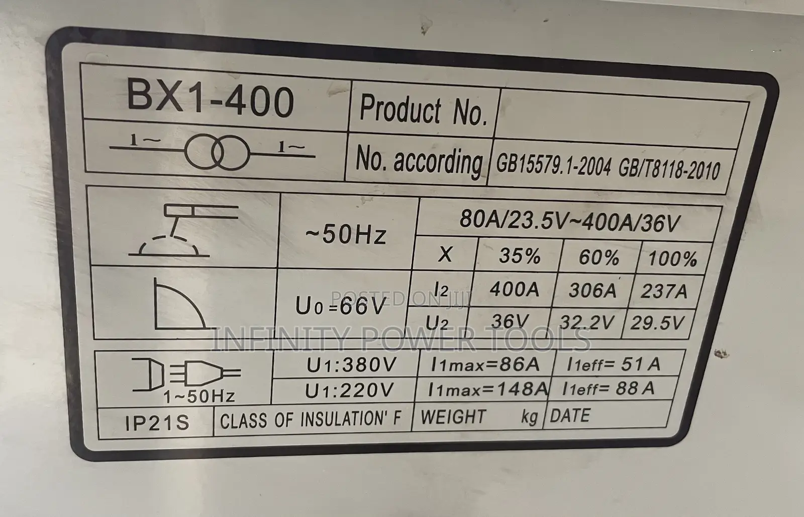 Bx1-400 Welder(Easy Power)