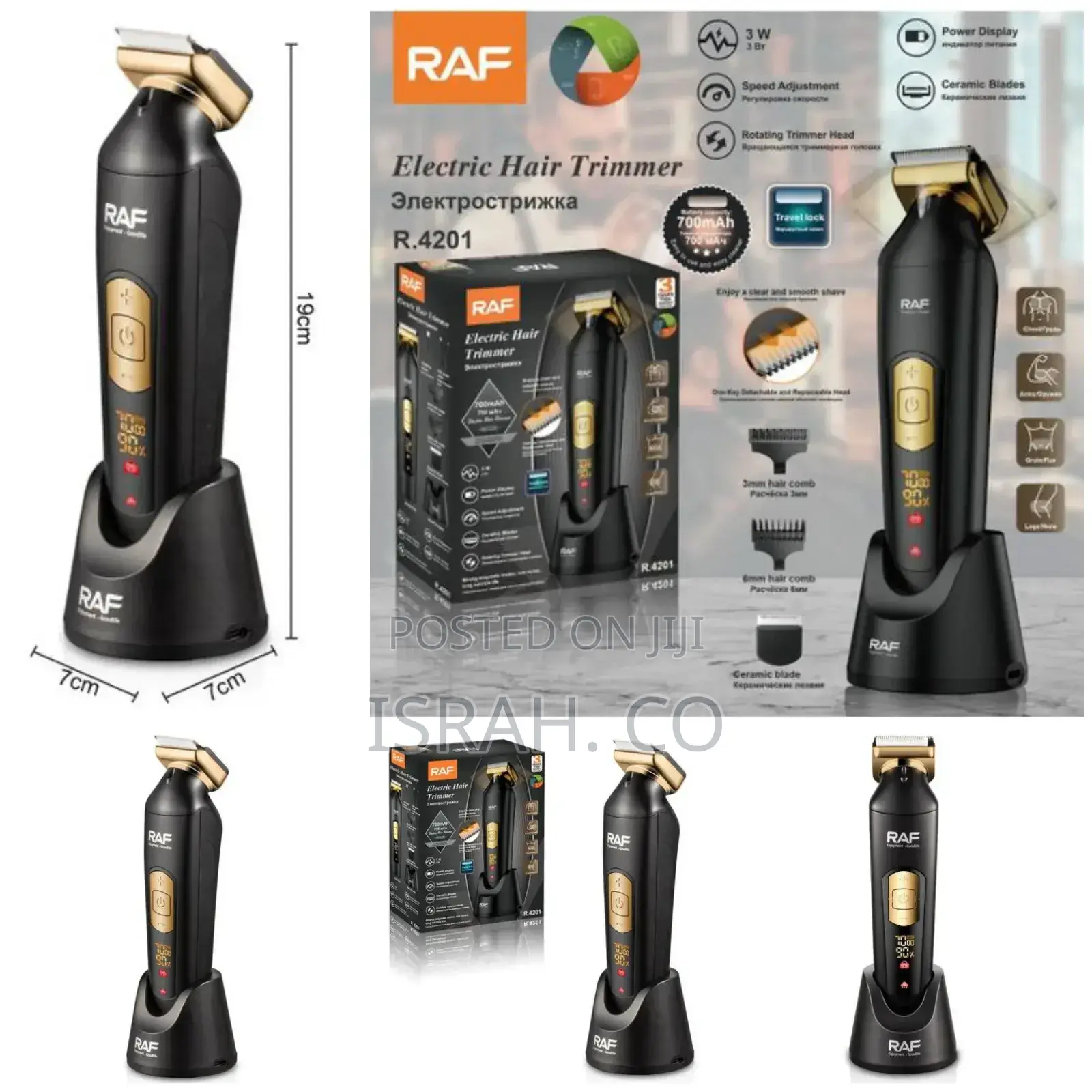Raf Pro 3w Power Display Speed Adjustment Rotating Trimmer