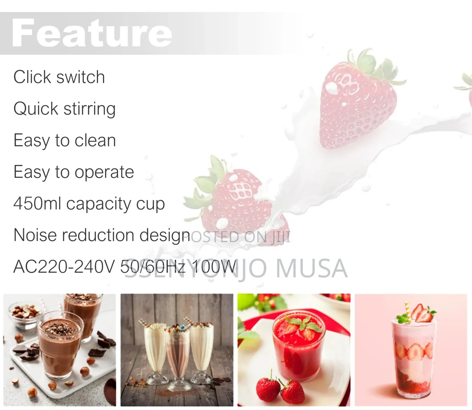 Sonifer Sf-8110 Electric Milkshake Maker