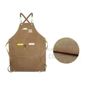 Chef Apron, Adjustable Cross Back Canvas Apron,