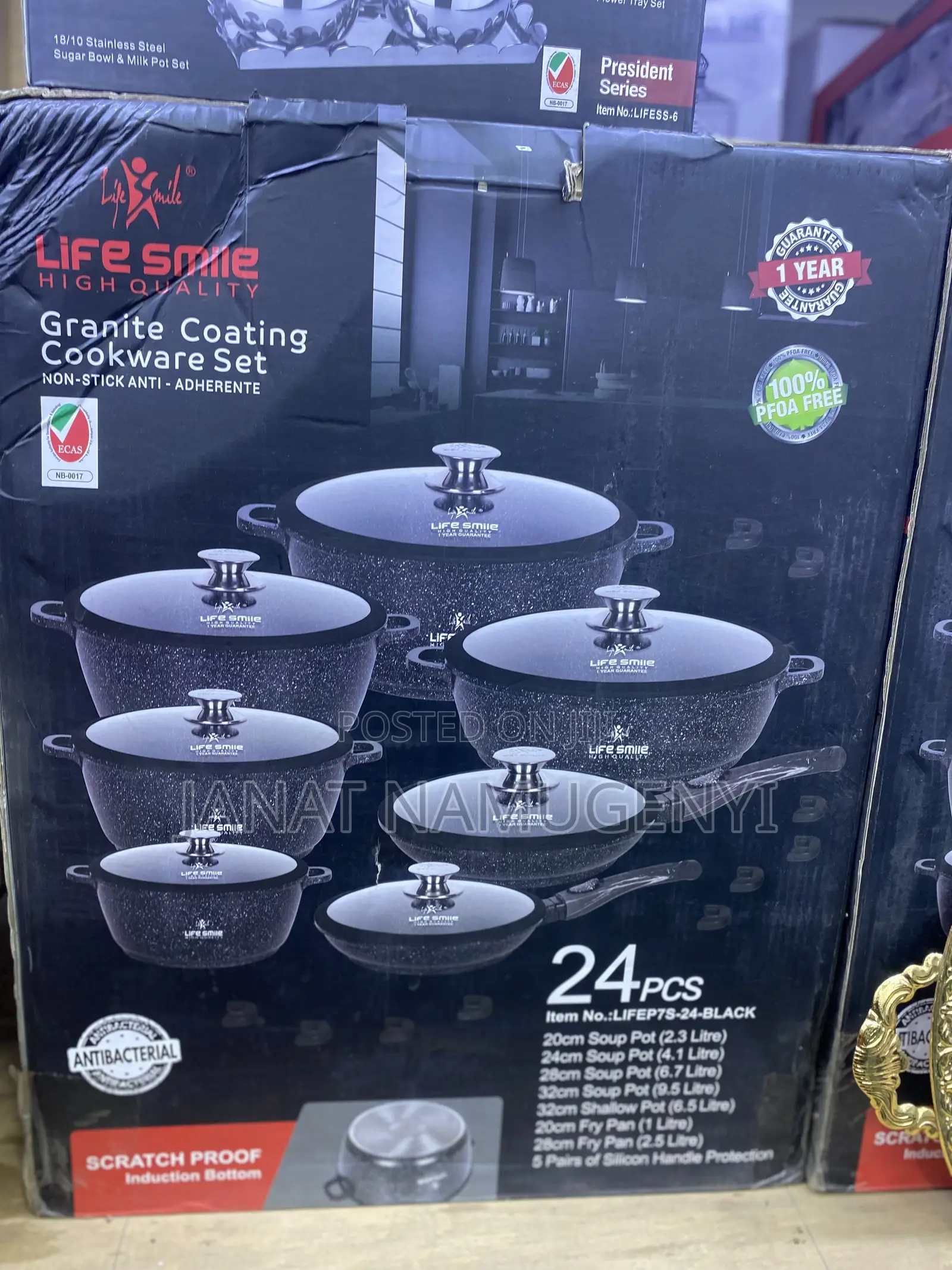Life Smile Granite Coating Cooking Set