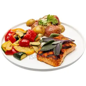 Flat Stackable Dinner Plates Set of 6,10 Inch Dish Set