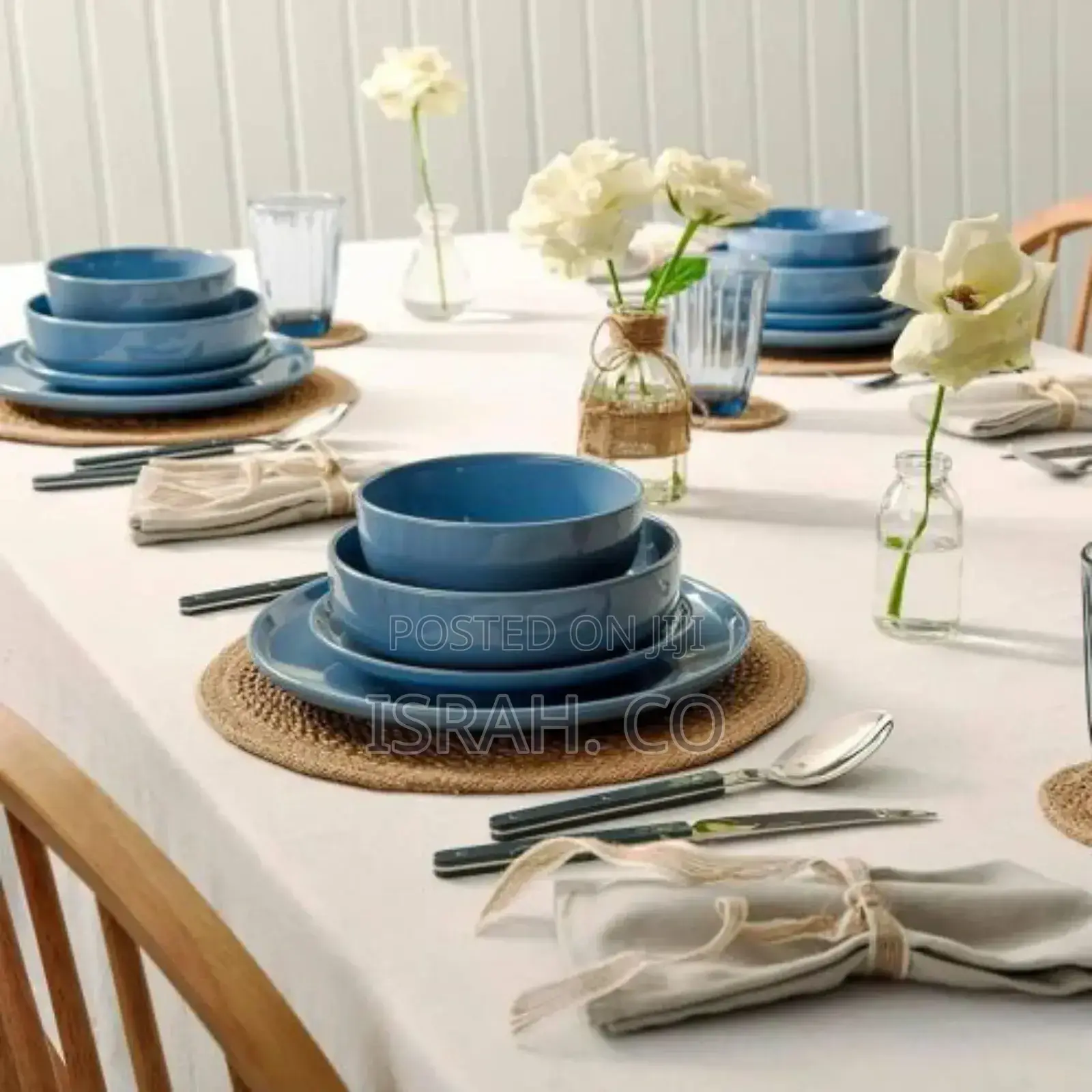 24-Piece Dinnerware Set, Stonewashed Dinner Set for 6
