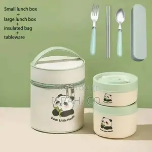 2piece Portable Thermal Lunch Box Kawaii