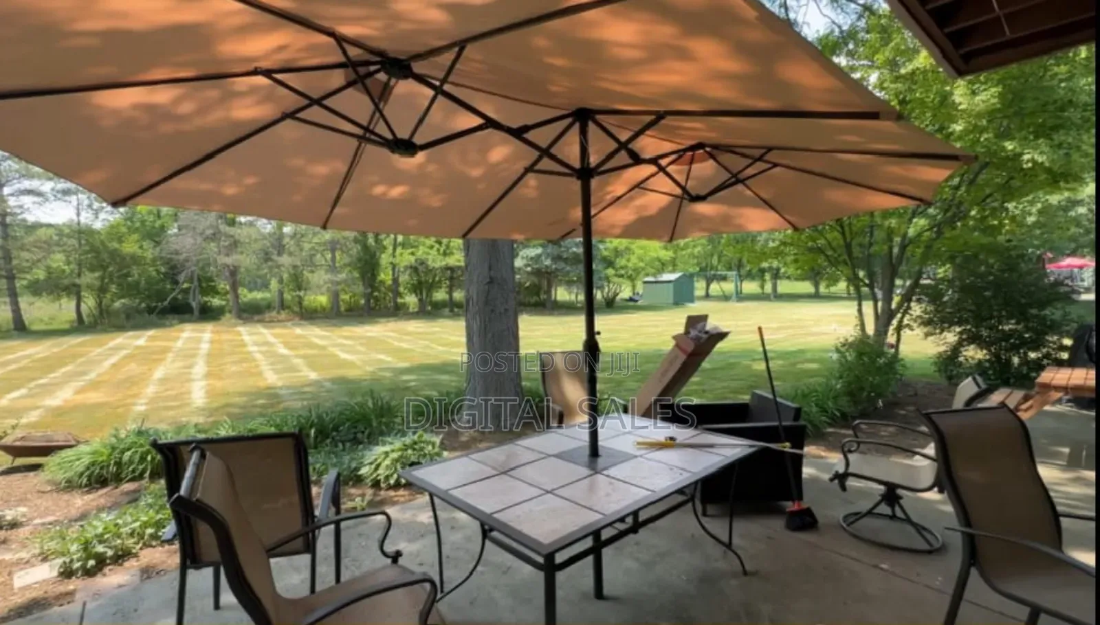 5mtrs Triple Swimming Pool Side Phi-Villa Garden Umbrella