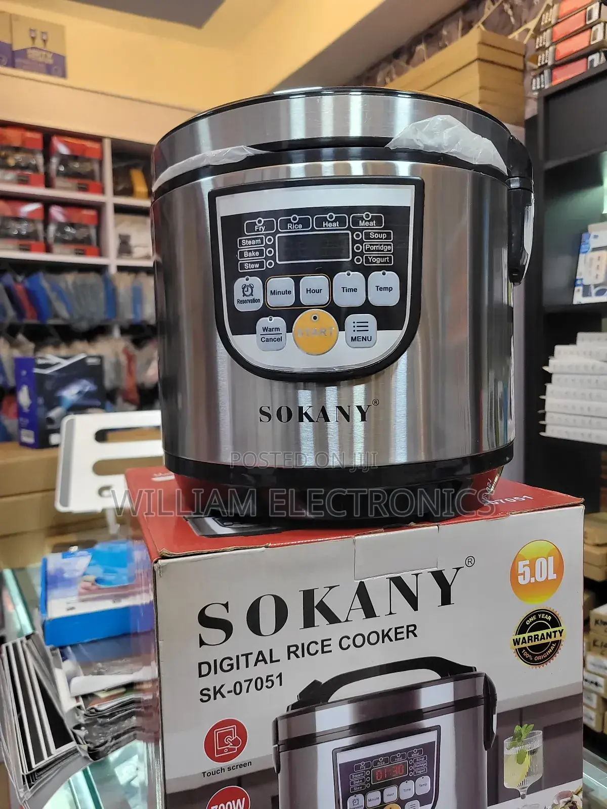 Sokany 5l Digital Rice Cooker