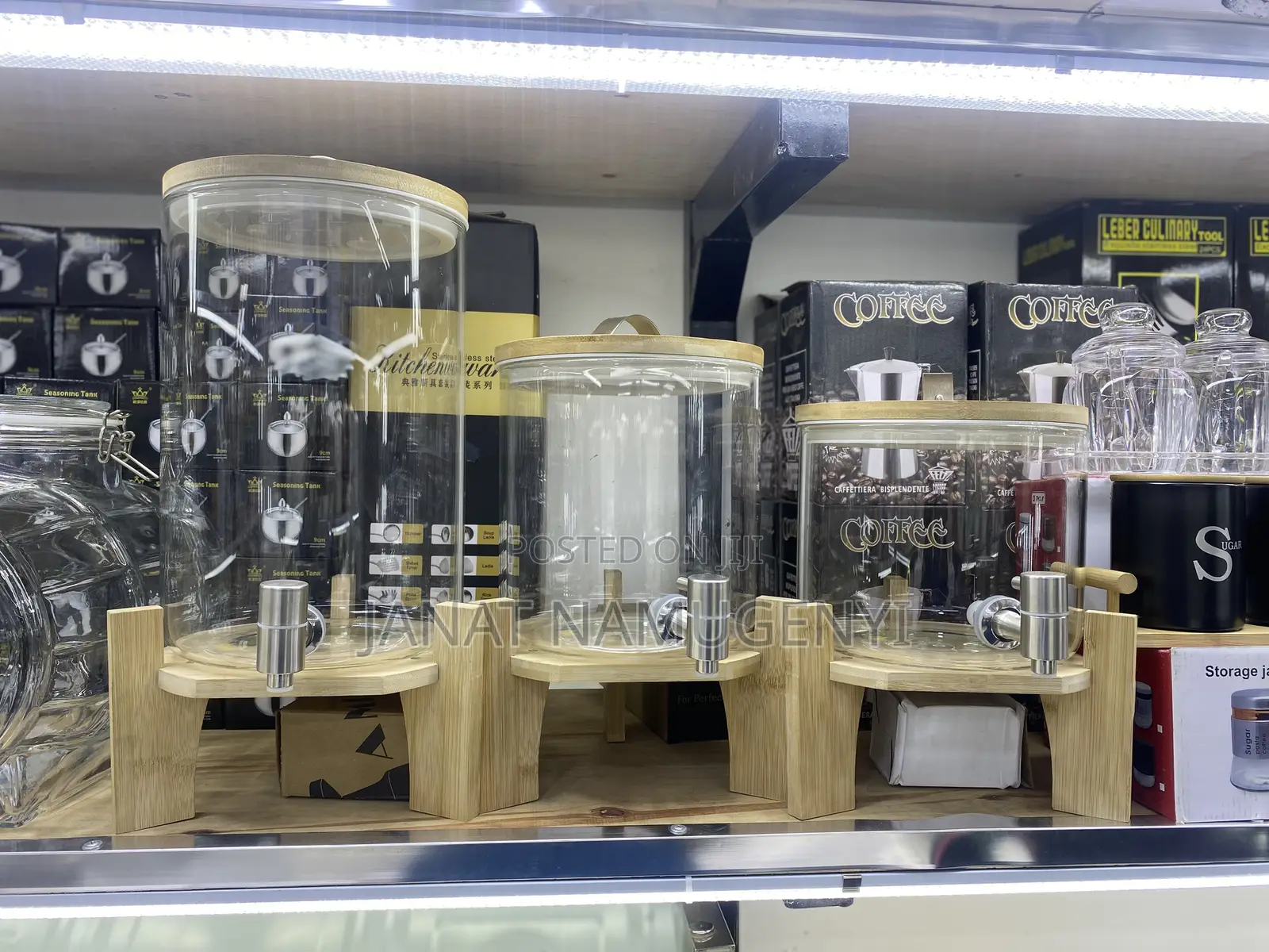 Juice Dispensers With Bambo Stand