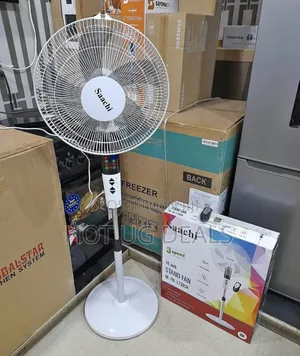 Saachi 16 Inch Stand Fan With Remote Control, 3 Speed