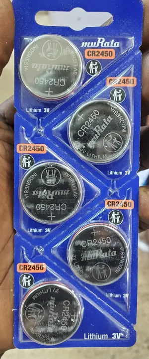 Cr2450 3v Lithium Coin Cell Battery (A Pack of 5 Pieces)