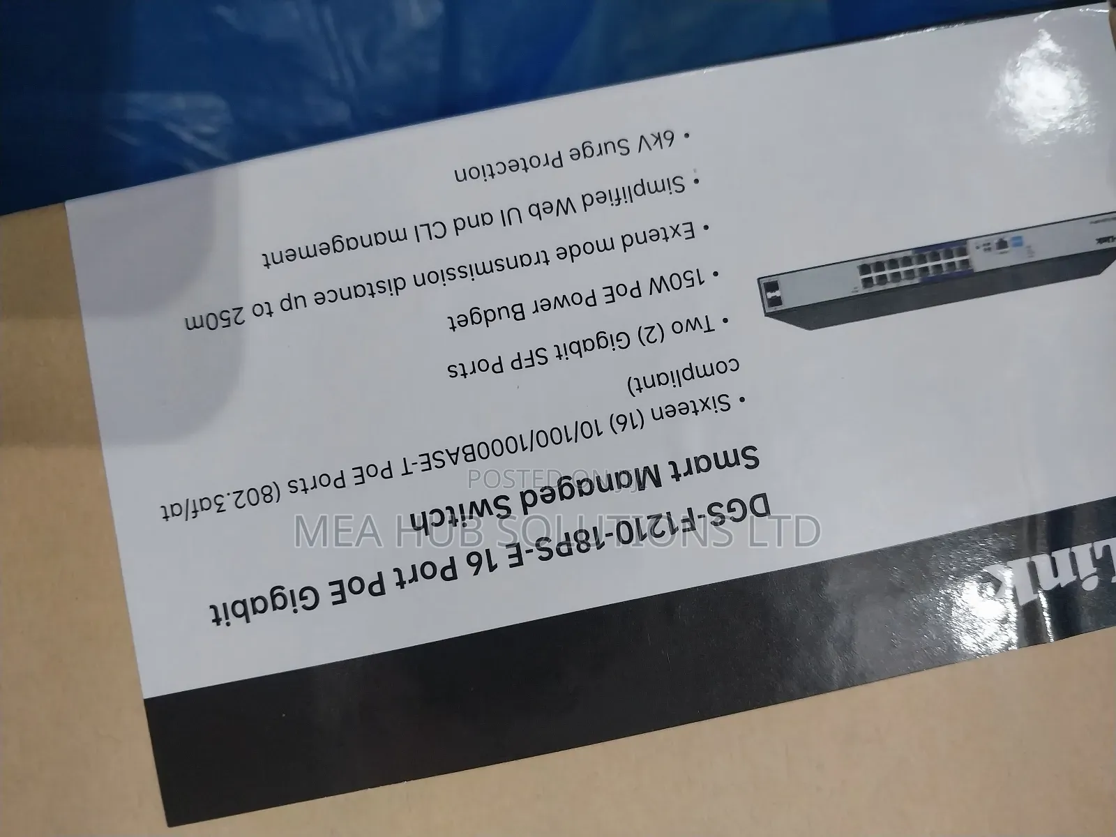 Dlink 16port Poe Gigabit Smart Managed Switch
