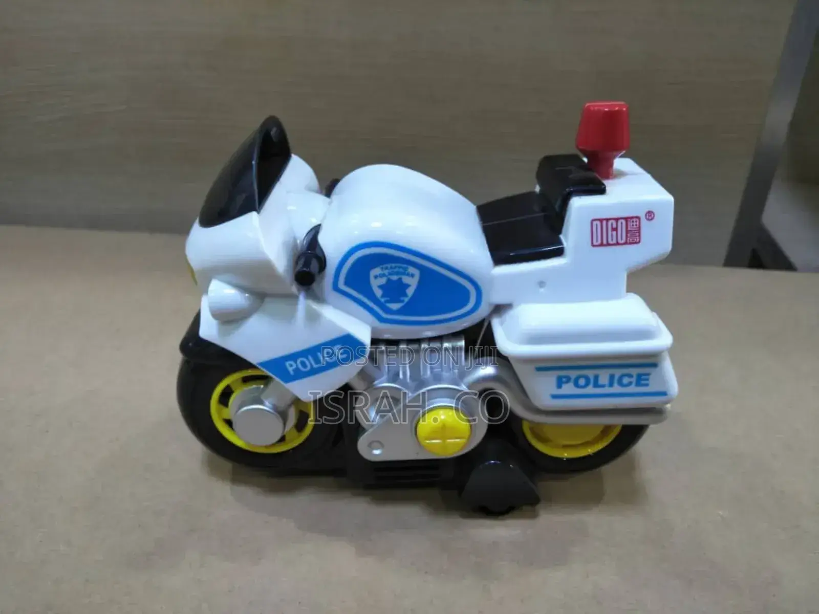 Police Toy Motorcycle White