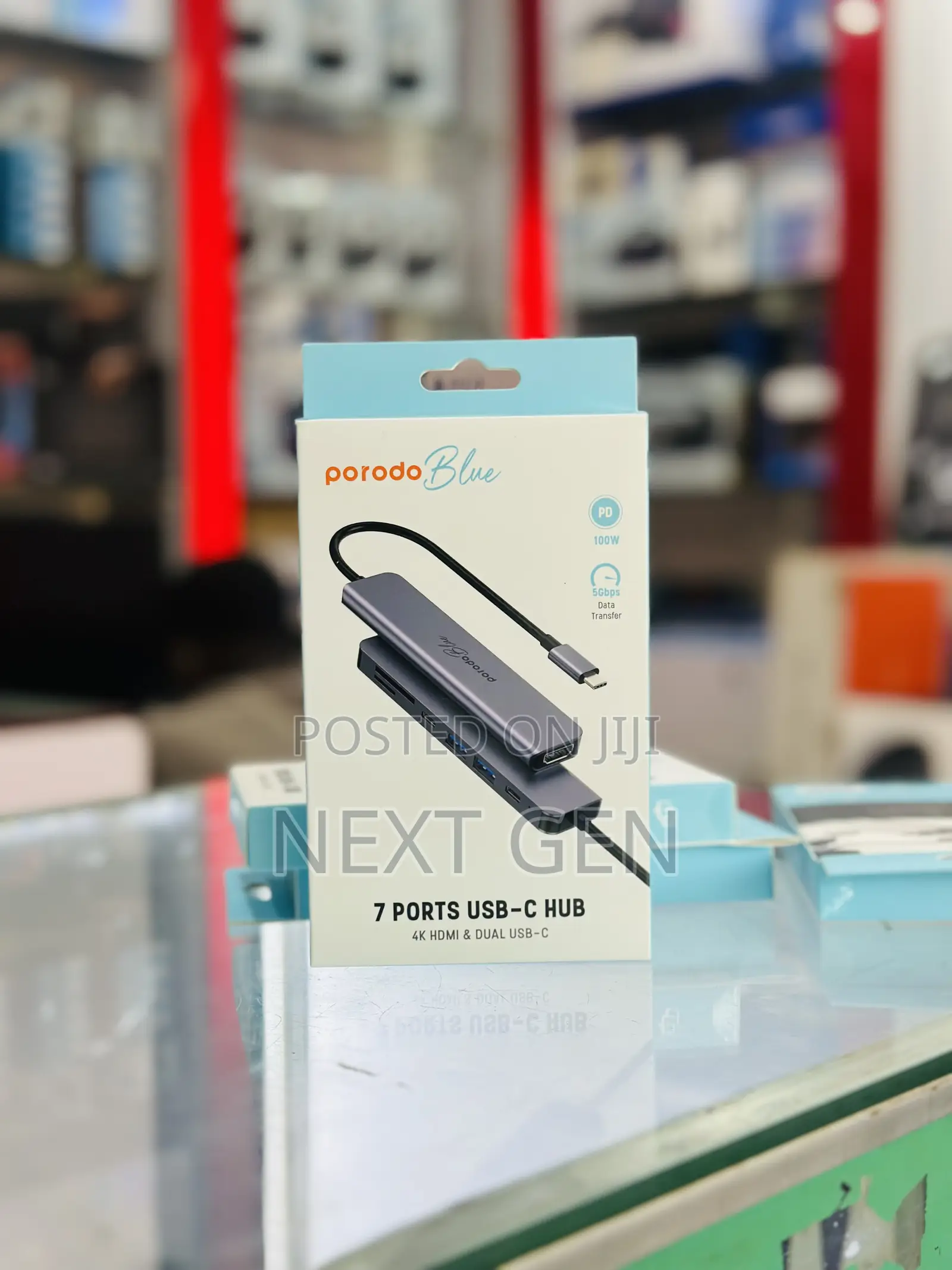 Porodo Blue Usb Hub