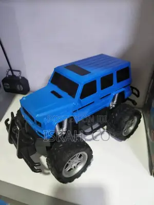 Remote-Controlled Toy Car With Large Tires Truck or Jeep