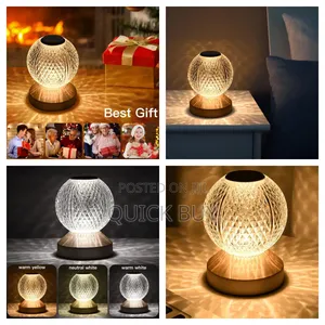 Crystal Night Light Desk Lamp