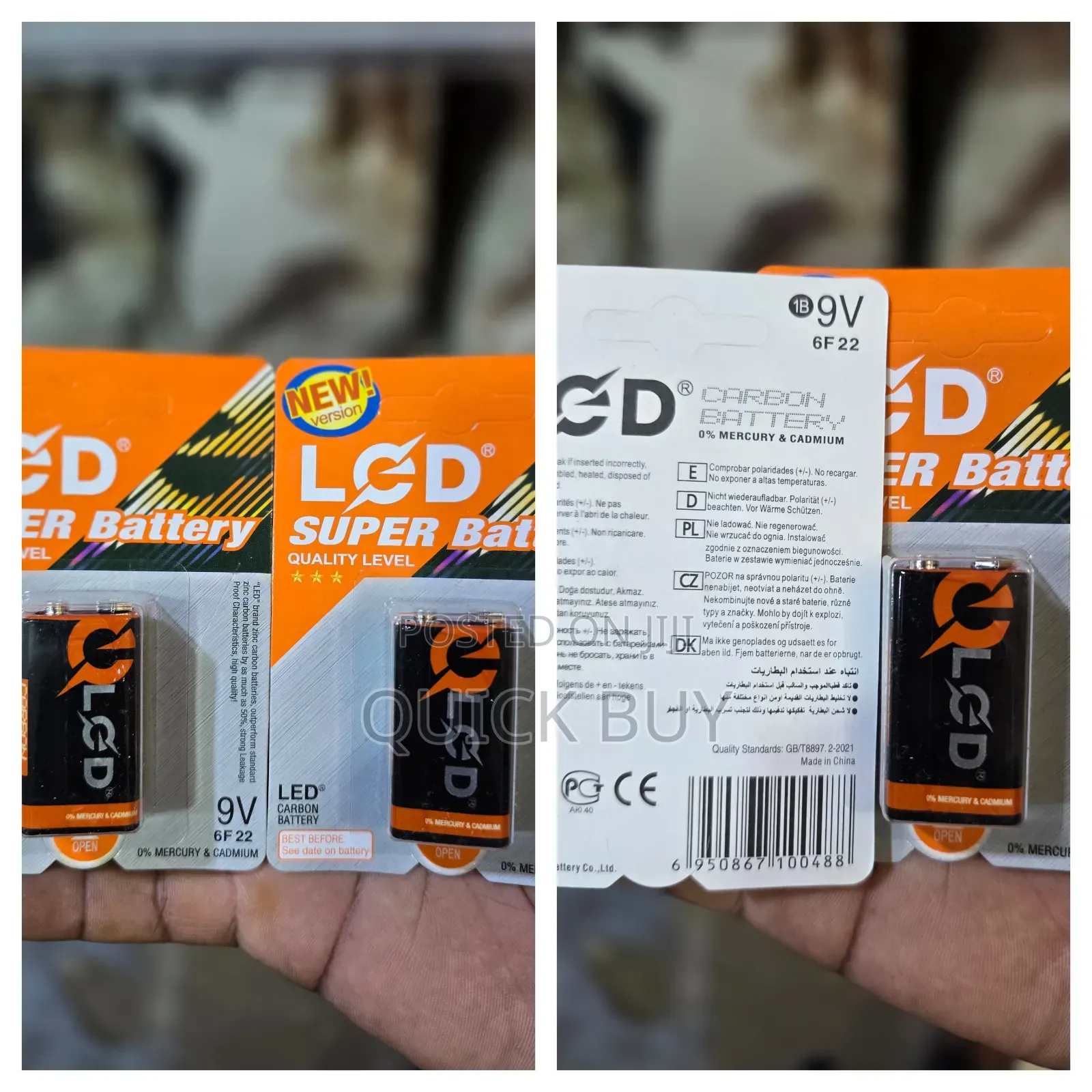 LCD 9v Super Battery