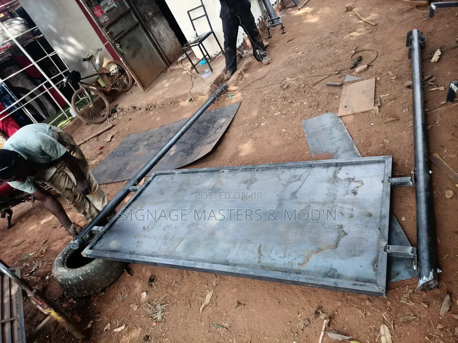 Modified Metallic Standing Sign Post